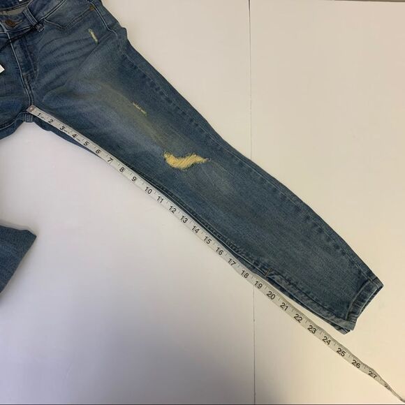 Pistola Tory Distressed Cropped Ankle Zip Skinny Jeans Size 26 New - Picture 15 of 16